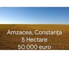 Vand teren agricol 5 hectare Amzacea Constanța